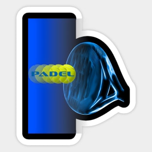 Pádel sport 9 blue Sticker